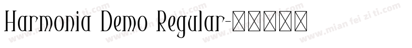Harmonia Demo Regular字体转换